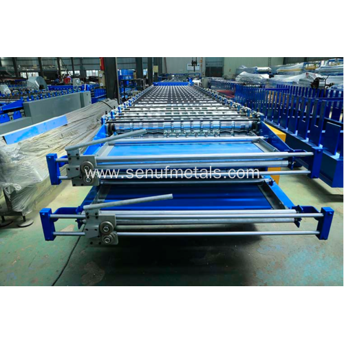 Roof tile roll forming machine double layer steel